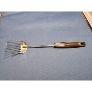 Vintage Foley Fork Pastry Blender Whisk 6 Tines Black Handle Stainless Steel